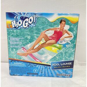 H2O Go Kool Lounge Pool Float Inflatable Float 65”x35”